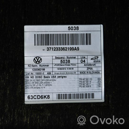 Volkswagen Touareg II Headlining 7P6867501CD