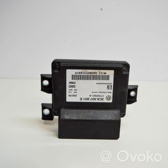 Volkswagen PASSAT B6 Unidad de control/módulo EMF del freno trasero 3C8907801E