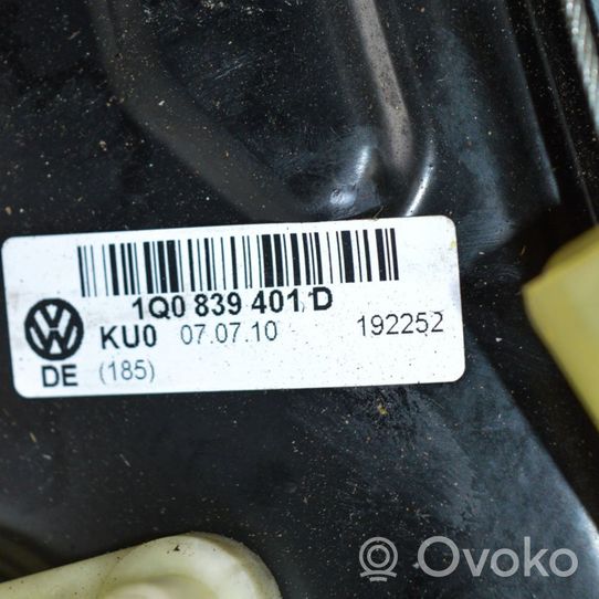 Volkswagen Eos Elektryczny podnośnik szyby drzwi tylnych 1Q0839401D