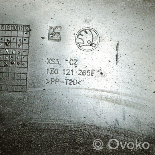 Skoda Octavia Mk2 (1Z) Déflecteur d'air de radiateur de refroidissement 1Z0121285F