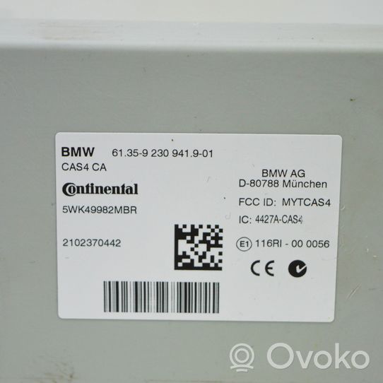 BMW 5 F10 F11 Centralina/modulo allarme 9230941