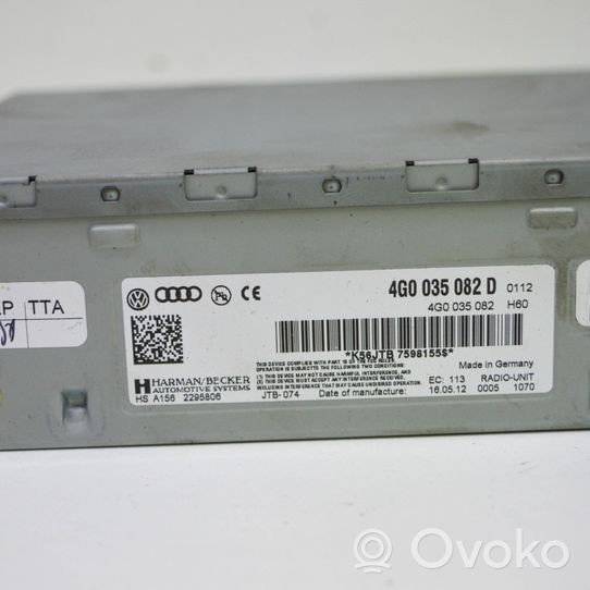 Audi A7 S7 4G Unité / module navigation GPS 4G0035082D