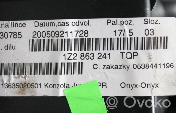 Skoda Octavia Mk2 (1Z) Keskikonsoli 1Z2863241