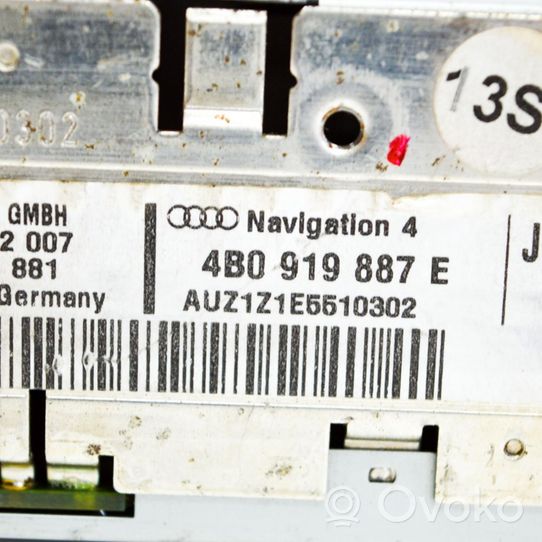 Audi A4 S4 B7 8E 8H GPS navigation control unit/module 4B0919887E