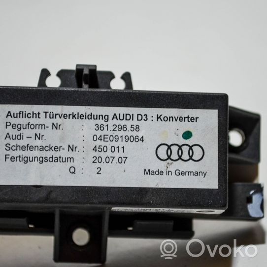 Audi A8 S8 D3 4E Altri dispositivi 04E0919064