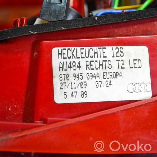 Audi A5 8T 8F Galinių žibintų komplektas 8T0945094A