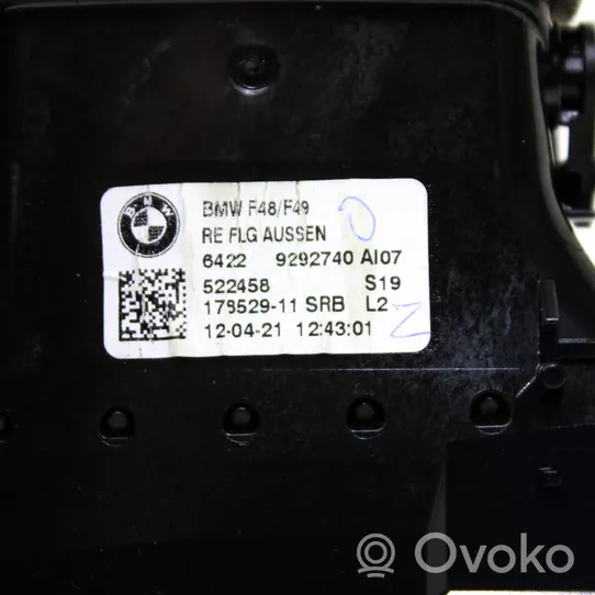 BMW X2 F39 Dysze / Kratki nawiewu deski rozdzielczej 9292740