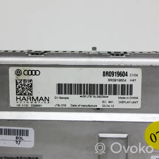 Audi Q7 4L Monitori/näyttö/pieni näyttö 8R0919604