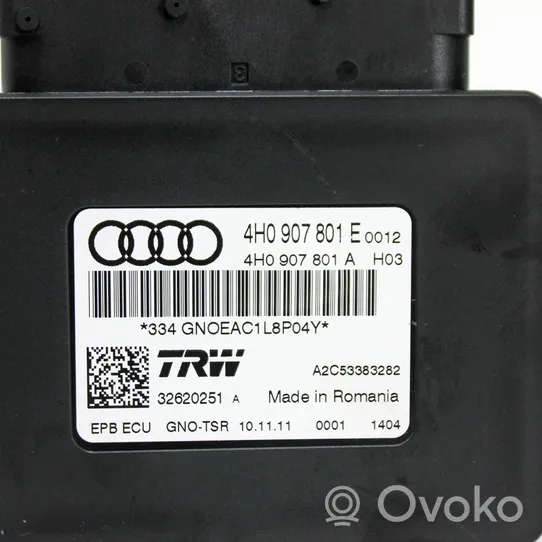 Audi A6 C7 Galinių stabdžio (EMF) valdymo blokas 4H0907801E