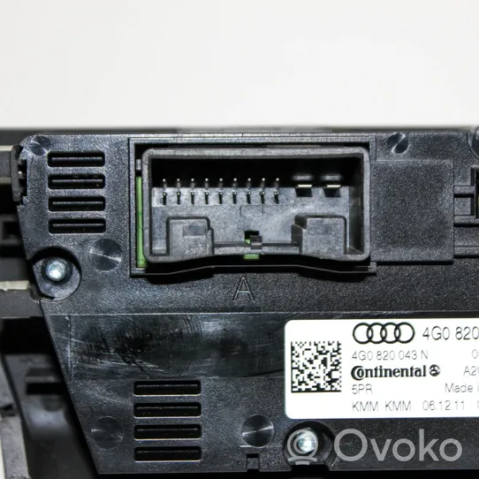 Audi A6 C7 Interior fan control switch 4G0820043N