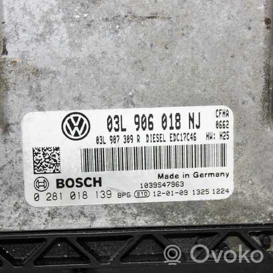 Volkswagen Caddy Calculateur moteur ECU 03L906018NJ