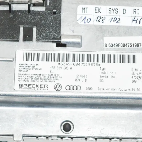 Audi A6 S6 C6 4F Экран/ дисплей / маленький экран 4F0919603A