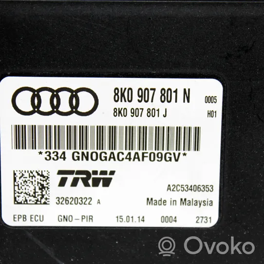 Audi A4 S4 B8 8K Galinių stabdžio (EMF) valdymo blokas 8K0907801N