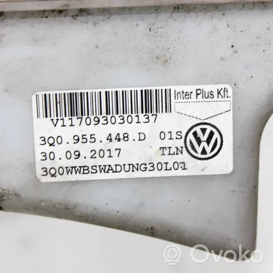 Volkswagen PASSAT B8 Valaisimen pesurin nestesäiliö 3Q0955448D