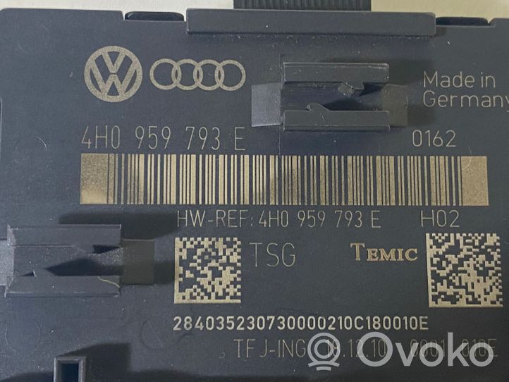 Volkswagen Touareg II Unité de commande module de porte 4H0959793E