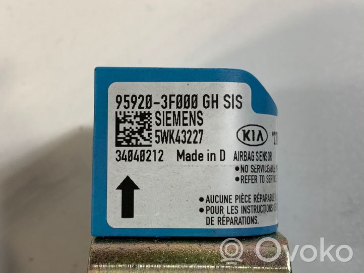 KIA Opirus Capteur de collision / impact de déploiement d'airbag 959203F000