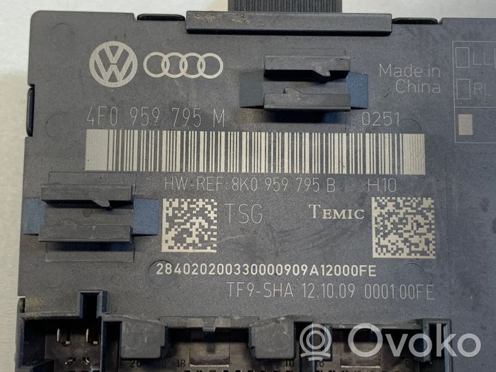 Audi Q7 4L Sterownik / Moduł drzwi 4F0959795M