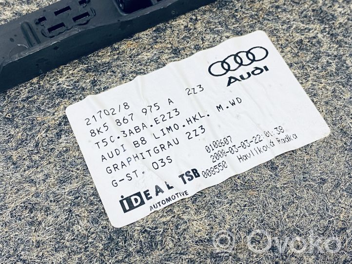 Audi A4 S4 B8 8K Poszycie klapy tylnej bagażnika i inne elementy 8K5867975A