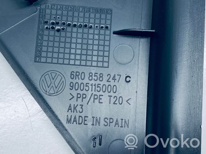 Volkswagen Polo V 6R Kojelaudan sivupäätyverhoilu 6R0858247C