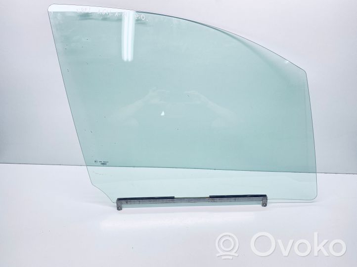 Opel Agila B Front door window glass four-door 93168656