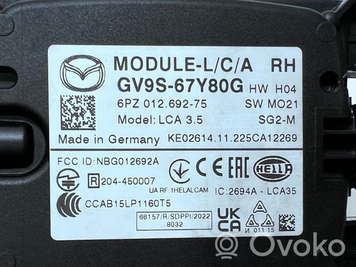 Mazda 6 Capteur radar d'angle mort GV9S67Y80G