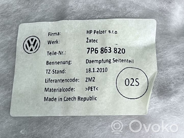 Volkswagen Touareg II Panneau, garniture de coffre latérale 7P6867038H