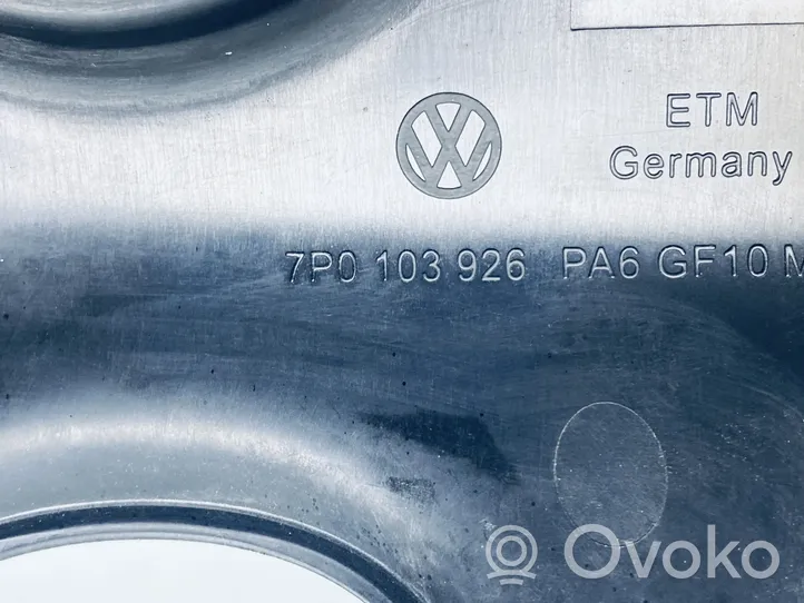 Volkswagen Touareg II Osłona górna silnika 7P0103926