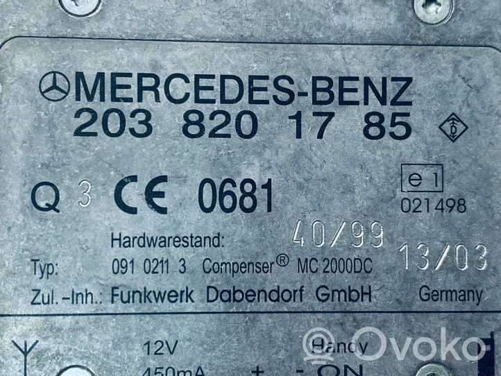 Mercedes-Benz S W220 Inne komputery / moduły / sterowniki A2038201785