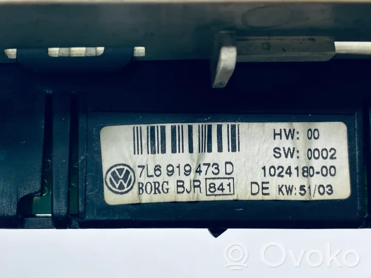 Volkswagen Touareg I Parkavimo (PDC) daviklių ekranas/ displėjus 7L6919473D