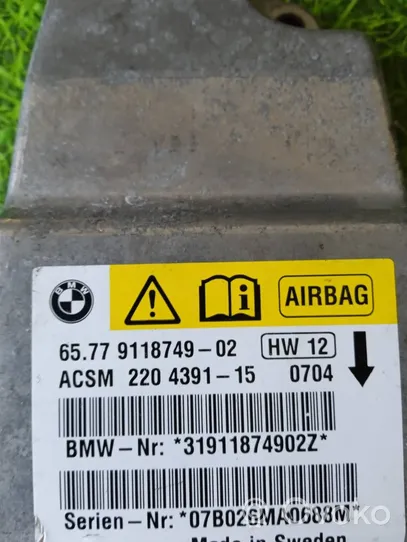 BMW M5 Sterownik / Moduł Airbag 9118749