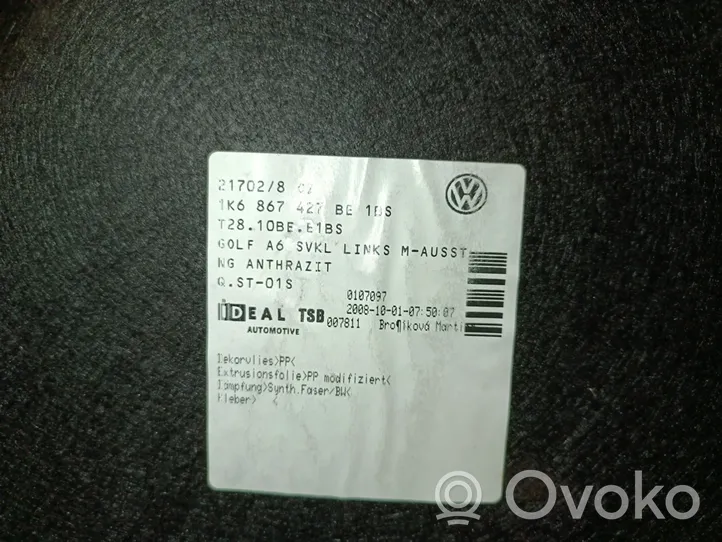 Volkswagen Golf VI Tapis de coffre 