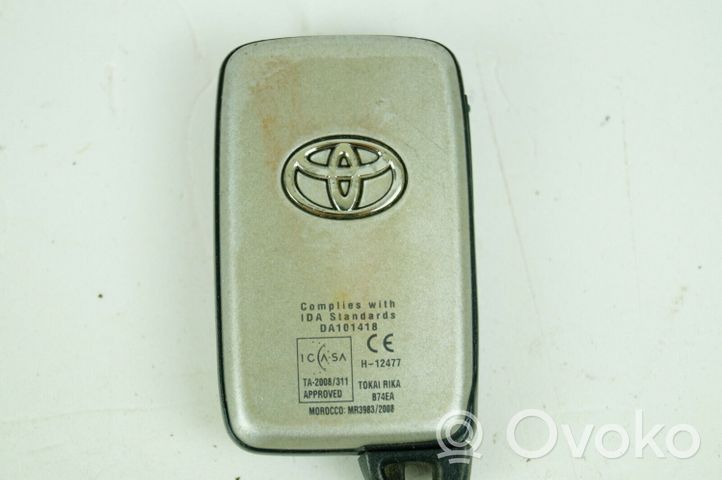 Toyota Land Cruiser (J150) Chiave/comando di accensione B74EA