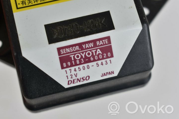 Toyota Land Cruiser (J120) Capteur de vitesse de lacet d'accélération ESP 8918360020