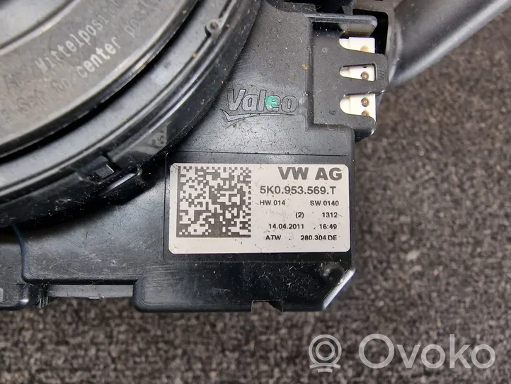 Volkswagen PASSAT B7 Wiper turn signal indicator stalk/switch 5K0953569T