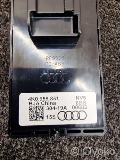 Audi A6 S6 C8 4K Sähkötoimisen ikkunan ohjauskytkin 4K0959851