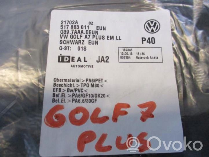 Volkswagen Golf VII Zestaw dywaników samochodowych 