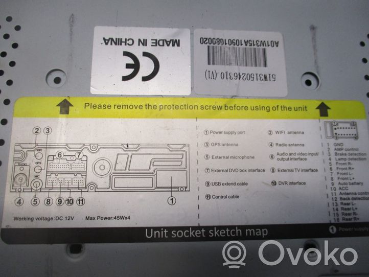 Fiat 500 Abarth Panel / Radioodtwarzacz CD/DVD/GPS 