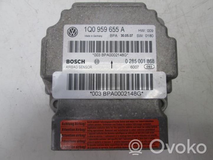 Volkswagen Eos Oro pagalvių valdymo blokas 3T0 959 655 D