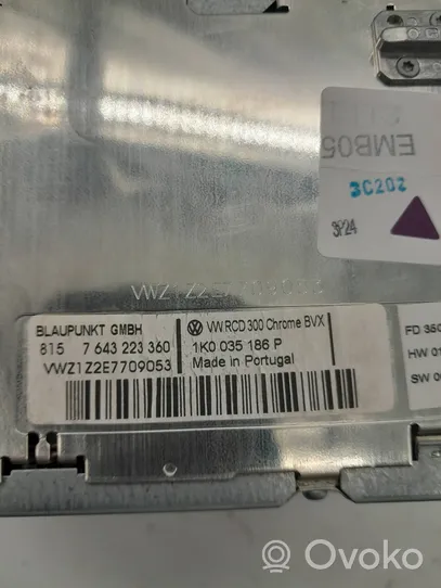 Volkswagen Jetta V Unità principale autoradio/CD/DVD/GPS 1K0035186P