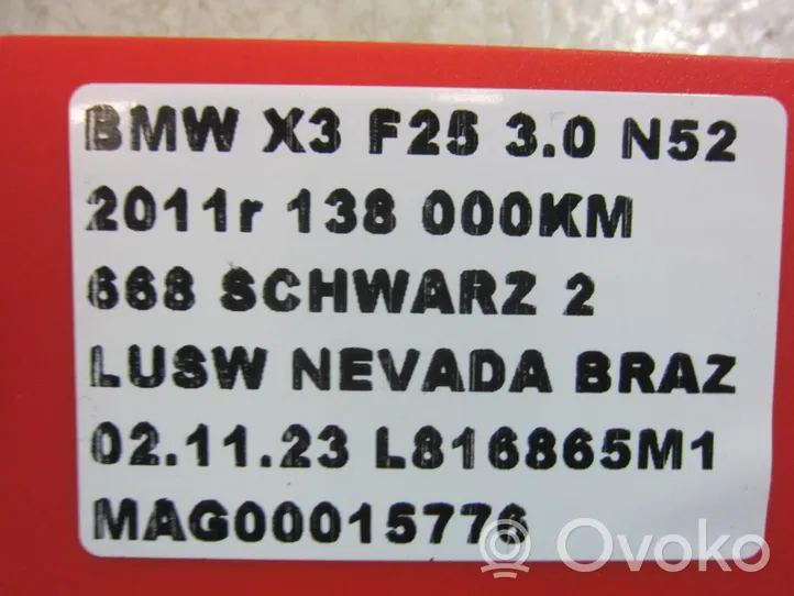 BMW X3 F25 Jarrupalat (takana) 6886482