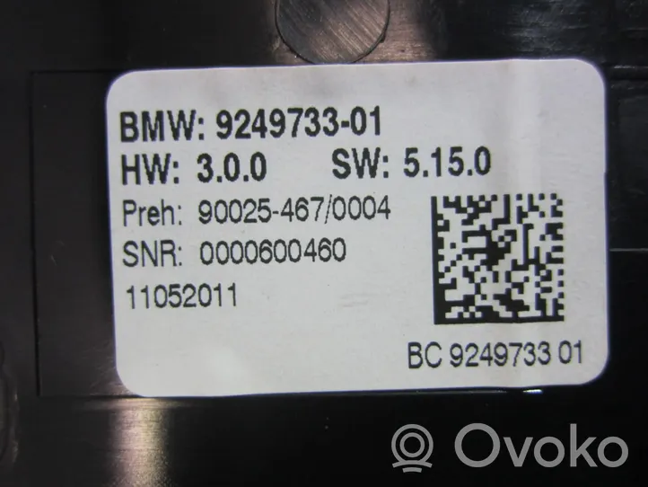 BMW 6 F12 F13 Panel klimatyzacji 9249733