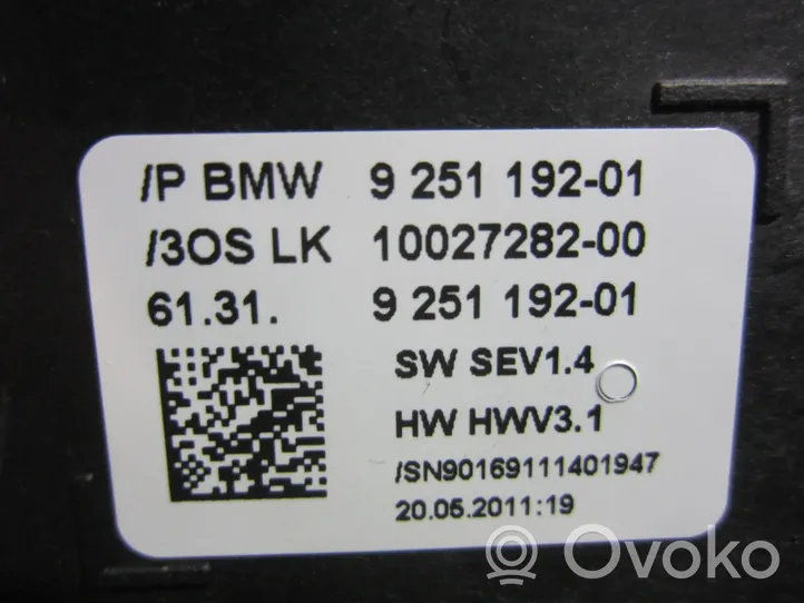 BMW 6 F12 F13 Lewarek zmiany biegów / górny 61319251192