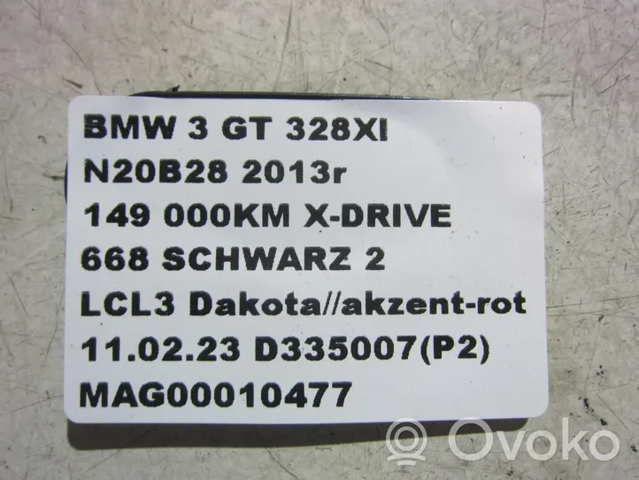 BMW 3 GT F34 Trunk rubber seal (body) 7372189