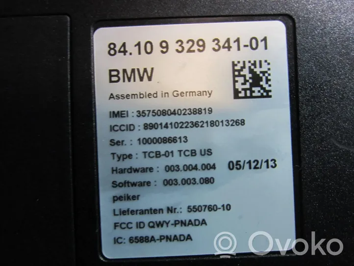 BMW 3 F30 F35 F31 Module reconnaissance vocale 9329341