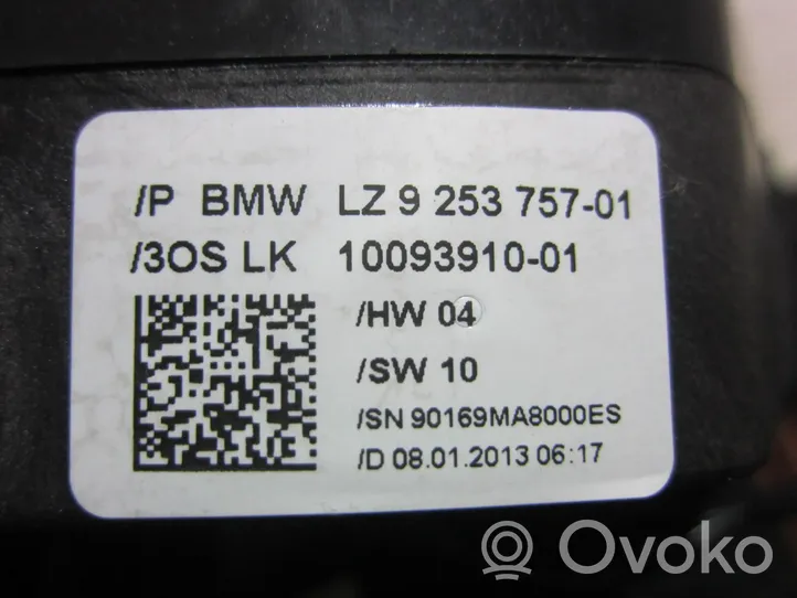 BMW X3 F25 Bouton interrupteur de commande d'essuie-glace de phare 9253757