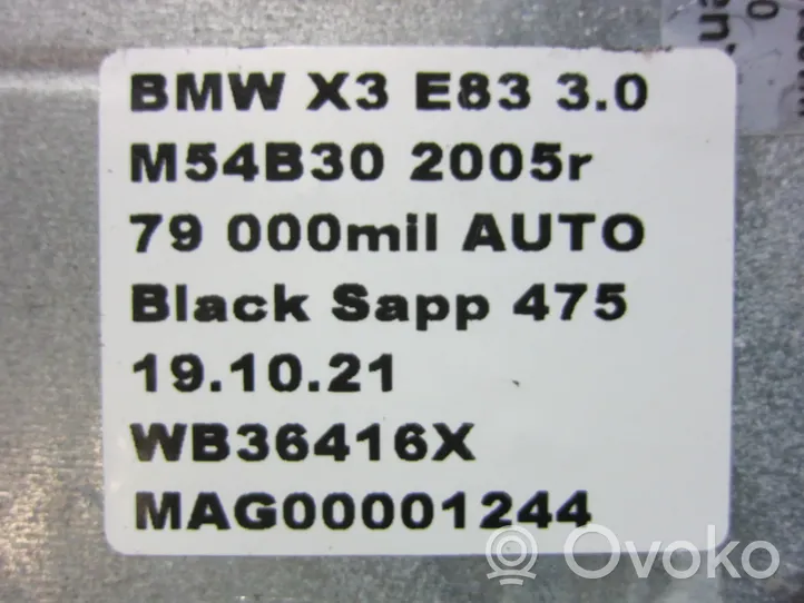 BMW X3 E83 Radio/CD/DVD/GPS-pääyksikkö 9159129