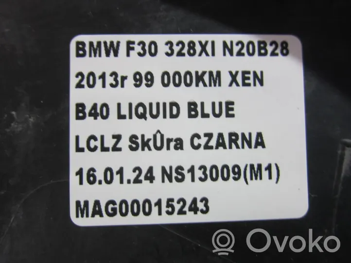 BMW 3 F30 F35 F31 Piastra paramotore/sottoscocca paraurti anteriore 51717260739