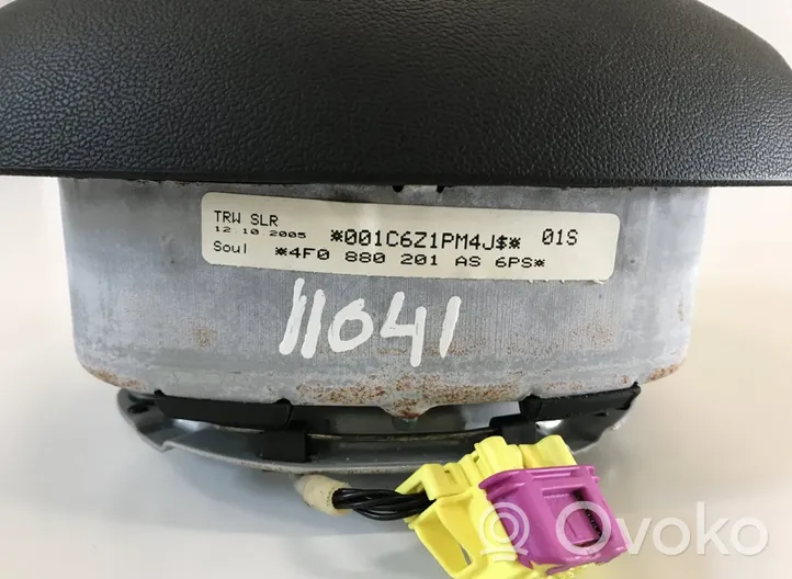 Audi A6 S6 C6 4F Poduszka powietrzna Airbag kierownicy 4F0880201AS6PS