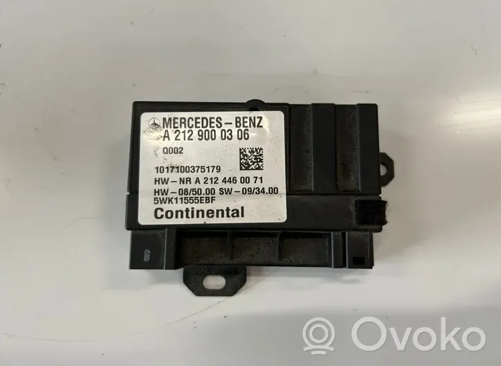 Mercedes-Benz C W204 Centralina/modulo pompa dell’impianto di iniezione A2129000306