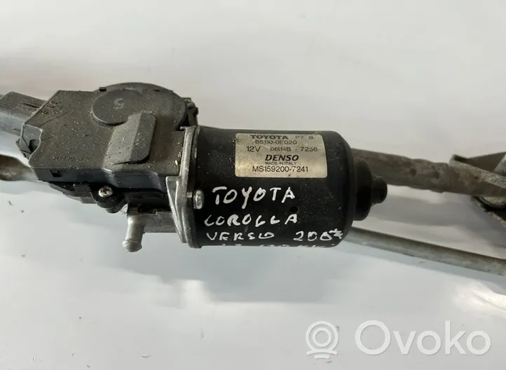 Toyota Corolla Verso E121 Mechanizm wycieraczek szyby przedniej / czołowej 85110-0F020